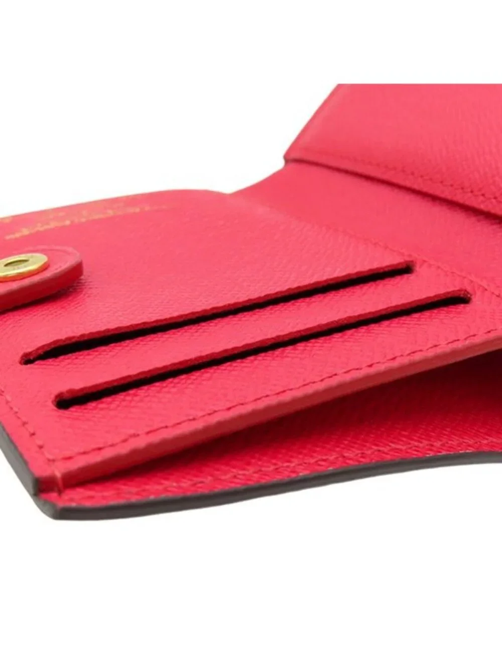 Louis Vuitton Bifold Wallet LV TM Portefeuille Lisa Monogram Canvas Cherry Gold